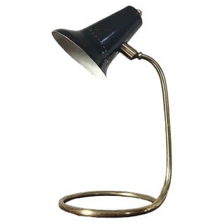 Black Cocotte Lamp with Perforated Shade, 1960s For Sale