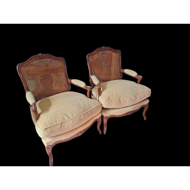Baroque-Style Armchairs with Hand-Woven Vienna Straw Backrests, Italy, 1960s, Set of 2 For Sale - Image 9 of 16