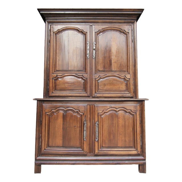 French Buffet À Deux Corps in Walnut For Sale