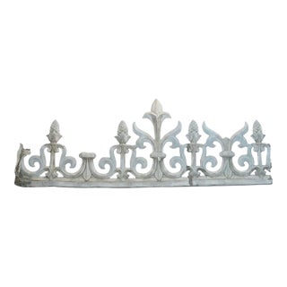 18th C. French Zinc Roof Cresting / Faitage For Sale