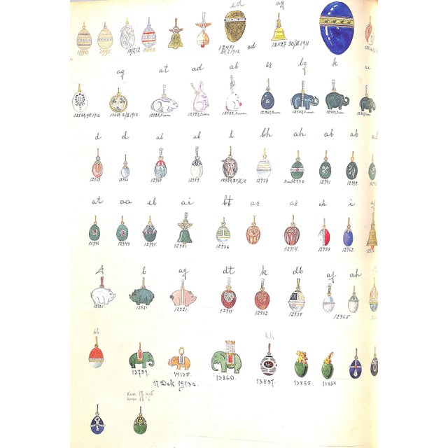 "Golden Years of Fabergé: Drawings and Objects From the Wigstrom Workshop" 2000 Tillander-Godenhielm, Ulla For Sale - Image 9 of 12