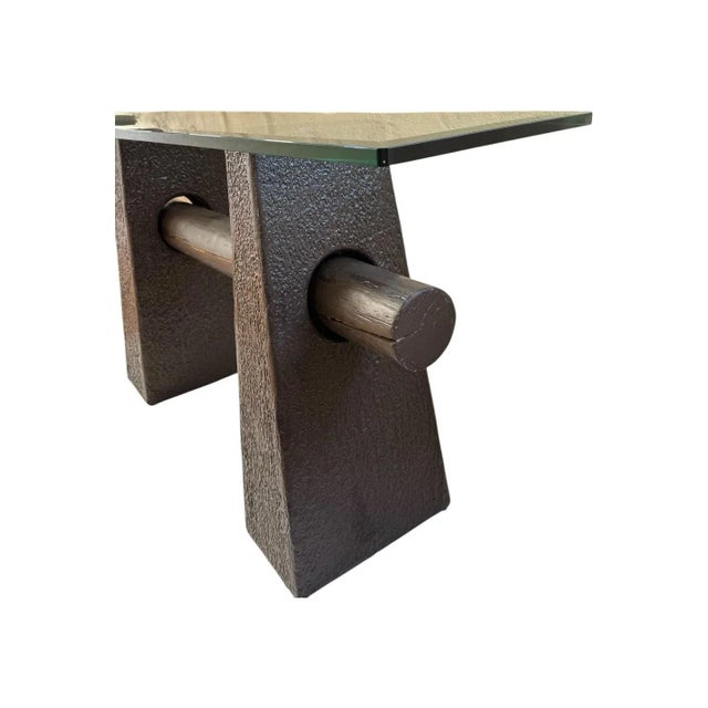 1970-80's Post Modern Sculptural Console Table For Sale In San Francisco - Image 6 of 10