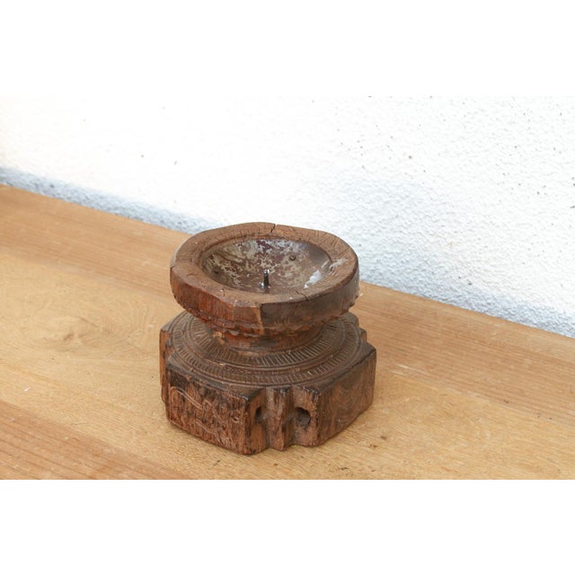 Indian Antique Wood Harvest Indian Seeder For Sale - Image 3 of 5