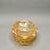 This stunning vintage marigold carnival glass dish by Indiana Glass is featured in their highly collectible Lily Pons...