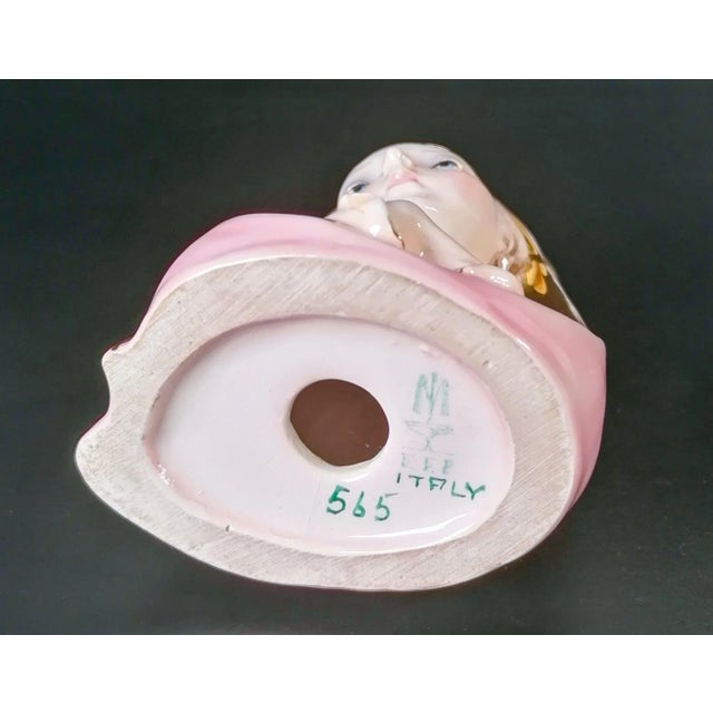 Ceramic Ceramic Madonna Sculpture by E. Fontanini For Sale - Image 7 of 8