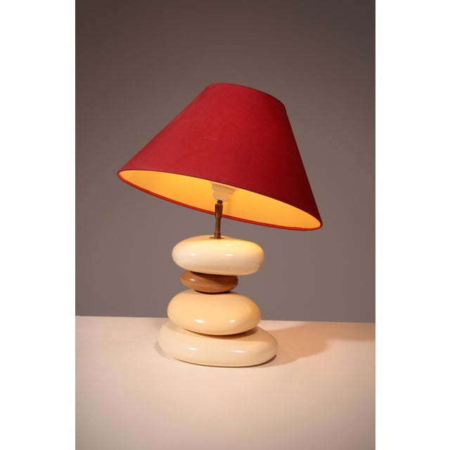 France Pebble Table Lamp by François Chatain, 1980s For Sale - Image 14 of 14