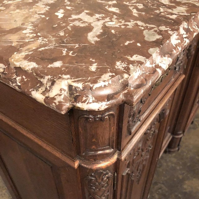 Antique Liegoise Louis XIV Marble Top Buffet For Sale - Image 13 of 15
