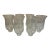 Vintage Etched Grape & Vine Glass Hurricane Shades, Set of 6 For Sale