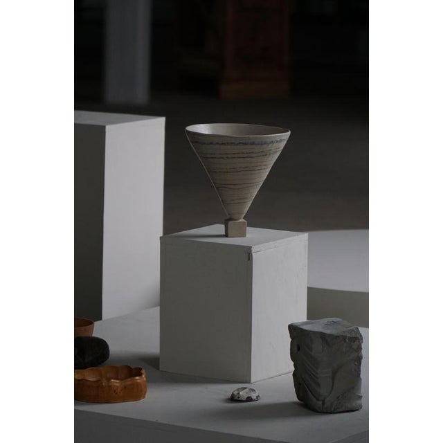 Vintage Danish Decorative Stoneware Vase, 1960s For Sale - Image 9 of 10