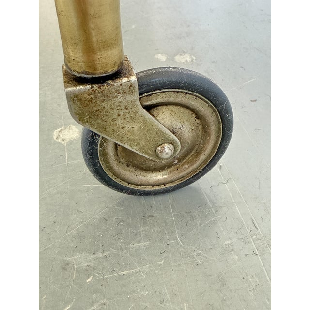 Mid-Century Modern Serving Bar Cart with Brass and Rosewood by Cesare Lacca, Italy, 1950s For Sale - Image 15 of 18