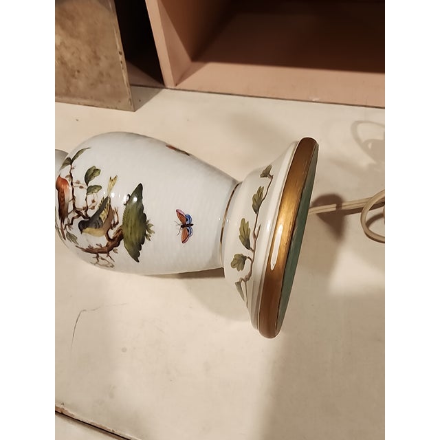 Herend Pair of Herend Custom Lamps For Sale - Image 4 of 12