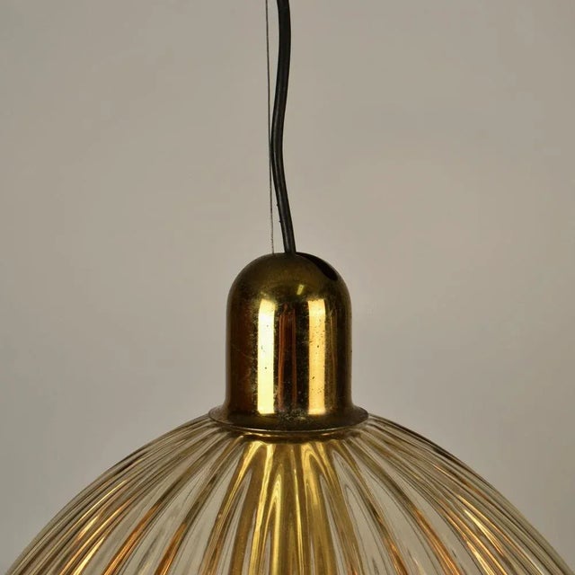 Large Bell-Shaped Murano Glass Pendant by Renato Toso, 1950s For Sale - Image 10 of 17