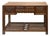 Vintage Brown Stain Patina Deep Rectangular Drawers Desk Table For Sale