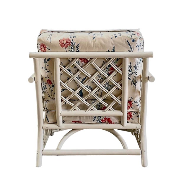 1960s Chinese Chippendale Rattan Lounge Chairs - a Pair For Sale In Atlanta - Image 6 of 10