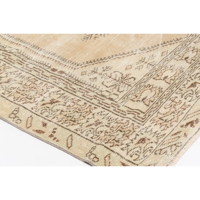 Tribal Oushak Vintage Tribal Carpet For Sale - Image 3 of 6