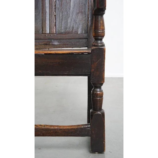 Antique Wainscot Chair in Oak, 1600s For Sale - Image 11 of 18