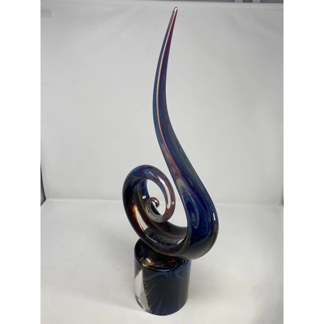 Traditional "Nodo" Curl Sculpture From Murano, Italy For Sale - Image 3 of 6