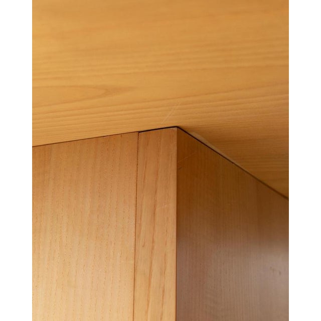 Large Vintage Italian Round Wooden Table, 1980s For Sale - Image 10 of 18