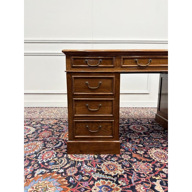 English Desk with Green Inlay For Sale - Image 9 of 18