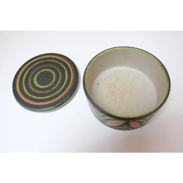 Raymor Vintage Italian Ceramic Round Box / Lidded Jar by Raymor For Sale - Image 4 of 8