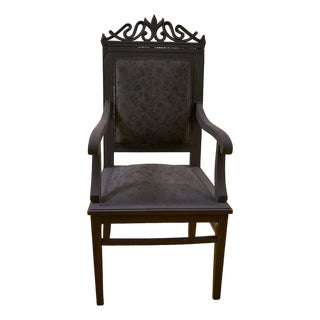 Vintage Wooden Armchair, 1930s For Sale