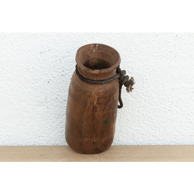 11" Tall Vintage Wabi Sabi Pot For Sale - Image 4 of 6
