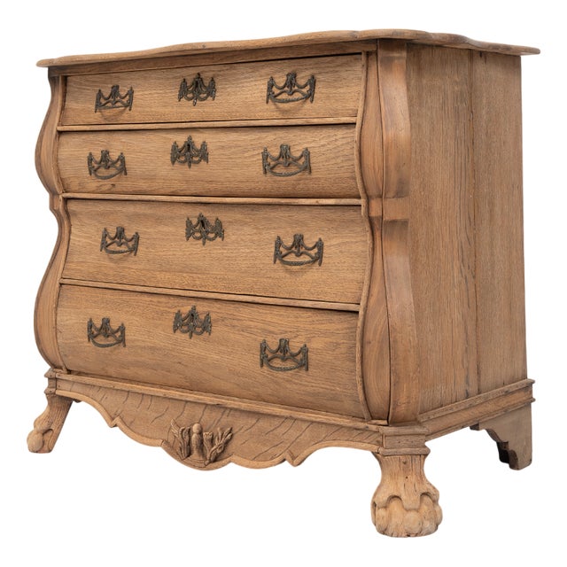 Late 19th Century Dutch Oak Chest of Drawers, 1880s For Sale