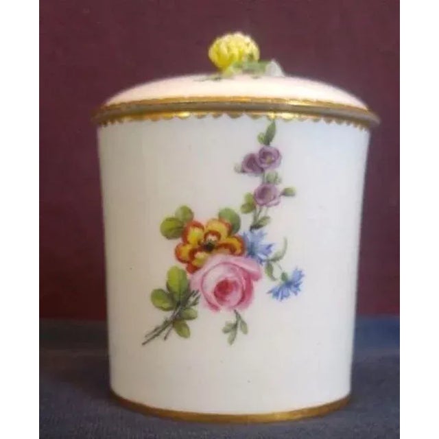 French 18th Century French Porcelain Jar with Cover For Sale - Image 3 of 11