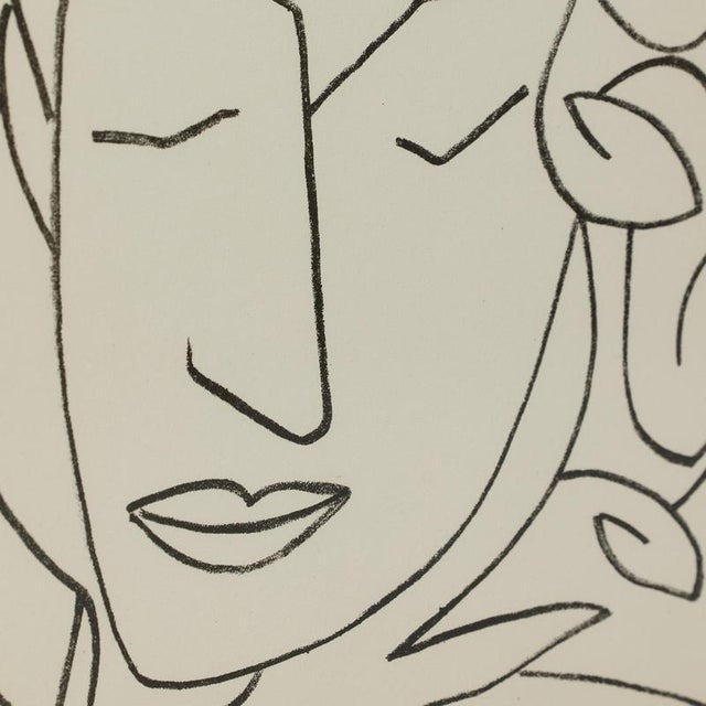 Françoise Gilot, Portrait of a Woman, 1951, Lithograph, Framed For Sale - Image 10 of 16