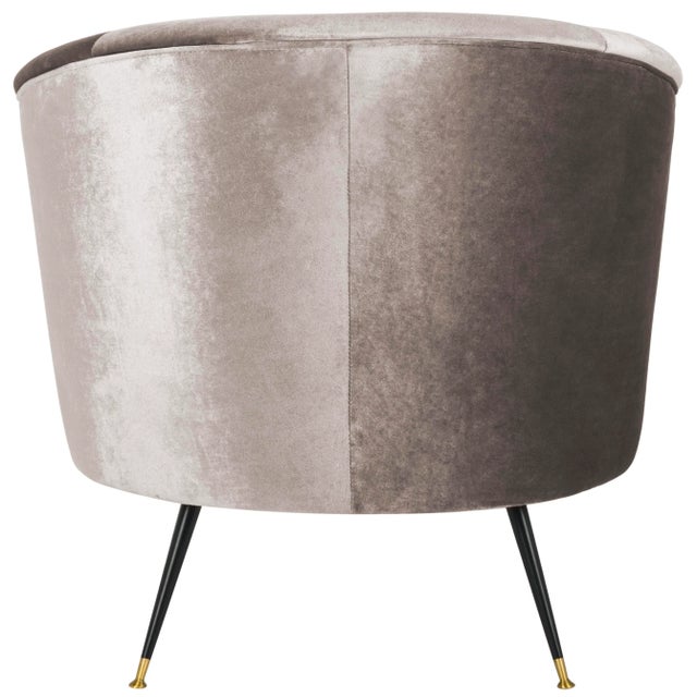 Velvet Retro Mid Century Accent Chair in Hazelwood For Sale In Philadelphia - Image 6 of 10