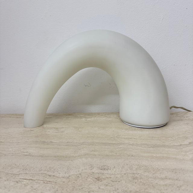 Italian Thor Glass Table Lamp from Fontana Arte, 1980s For Sale - Image 16 of 18