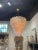 Gorgeous vintage spiral blush colored Murano glass chandelier. Beautiful subtle color along with a beautiful scale and...