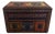 Vintage Wood, Fabric, and Metal Jewelry Storage Box India For Sale