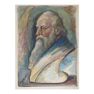 Vintage Charles Berkeley Normann Portrait Painting