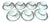 Limoges Coffee Service by Chabrol & Poirier, 1925, Set of 7 For Sale