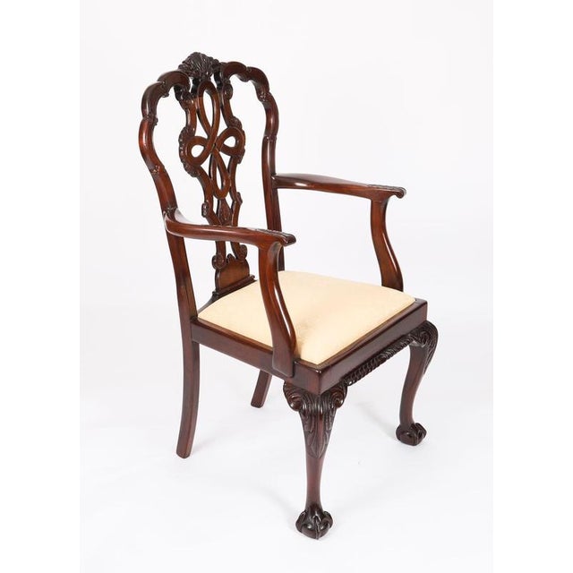 Antique George II Style Chippendale Dining Chairs, 1800s, Set of 12 For Sale - Image 3 of 18