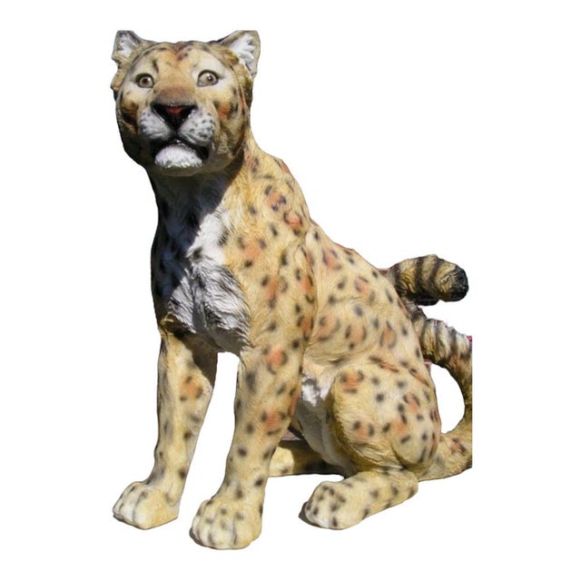 Plastic Resin Sculpture of a Panther, 2000s For Sale - Image 7 of 16