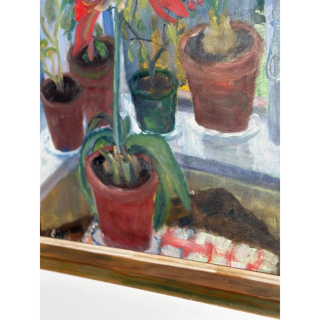 R. Eriksson, Plant Pots, 1960s, Oil on Panel, Framed For Sale - Image 4 of 16