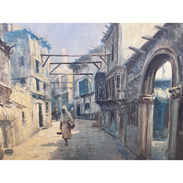 Orientalist Painting - Oil on Canvas - Late 19th / Early 20th Century For Sale - Image 10 of 11