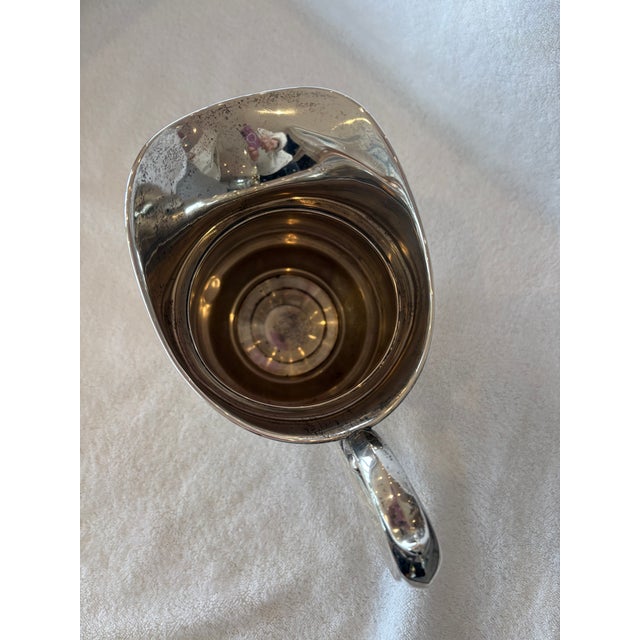 Mid-Century Modern Mid 20th Century Sterling Silver Water Pitcher For Sale - Image 3 of 6
