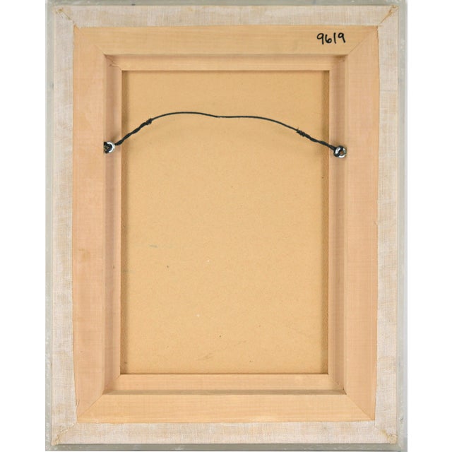 1960s Abstract Color Field Lithograph in Pale Blue and Brown by Will Peterson For Sale - Image 5 of 5