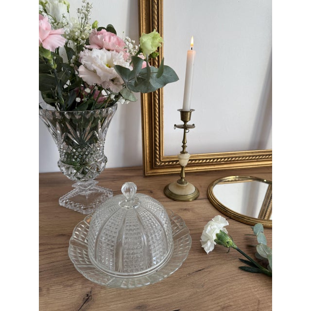Antique Kitchen Bell in Molded Glass For Sale - Image 5 of 5