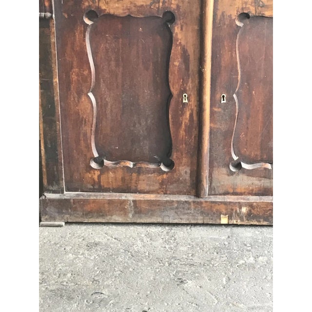 This Hungarian dresser features original paint and remains sturdy.