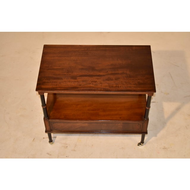 Wood Beacon Hill Collection Inlaid Mahogany Tiered Side Table, Circa 1960's For Sale - Image 7 of 13