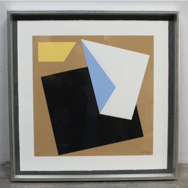 Joel Ráez, Geometric Composition, 2000s, Silkscreen Print, Framed For Sale - Image 9 of 10