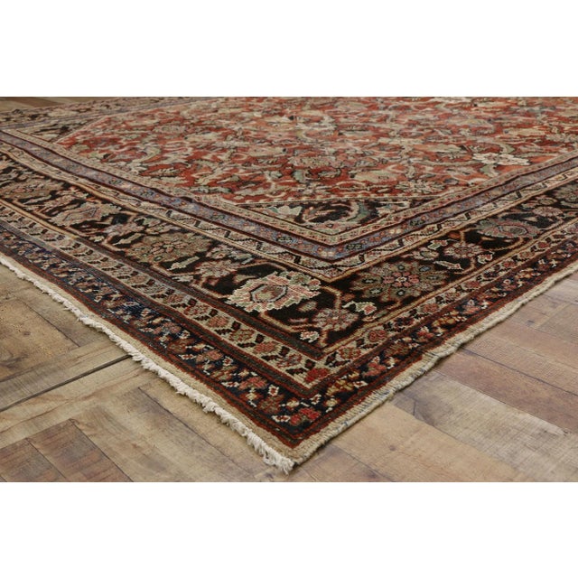 Vintage Persian Mahal Rug, 10'08 X 14'01 For Sale In Dallas - Image 6 of 9