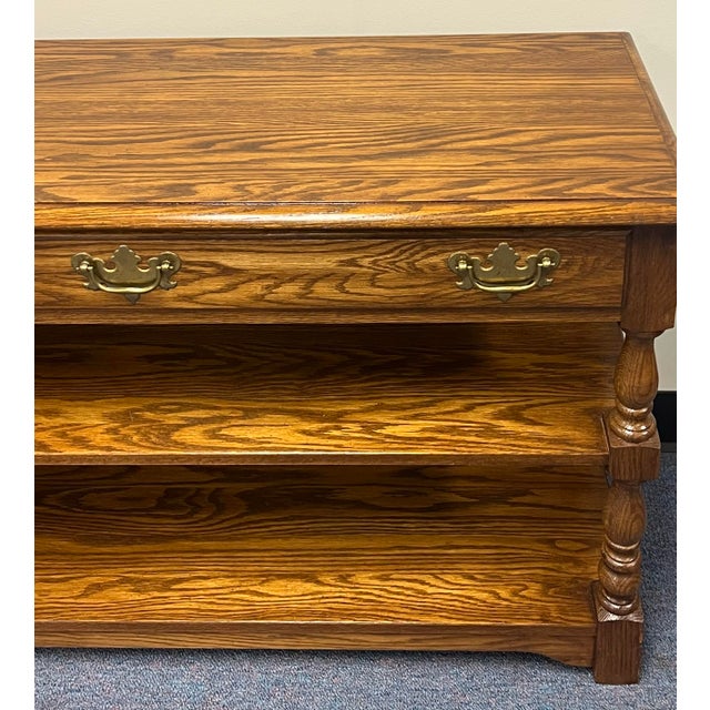 Pennsylvania House Traditional Oak Sofa Table For Sale In New York - Image 6 of 12