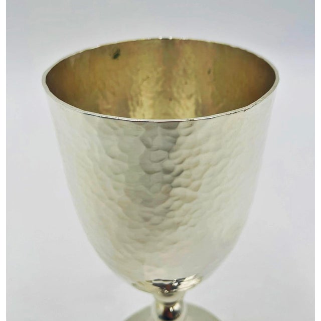 1980s Emilia Castillo “Musical” Silver Plated Goblets - Set of 6 For Sale - Image 13 of 18