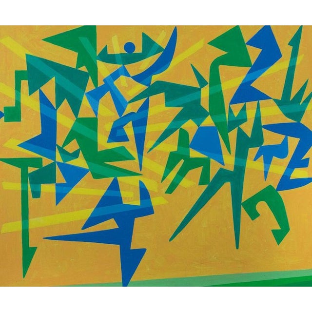 Contemporary Leo Guida, Battle 2, 1992, Acrylic and Oil Painting, Framed For Sale - Image 3 of 4