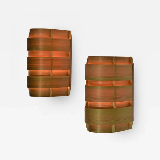 Pine Veneer V155 Sconce by Hans-Agne Jakobsson for Ellyset AB, Sweden, 1950s For Sale - Image 10 of 10